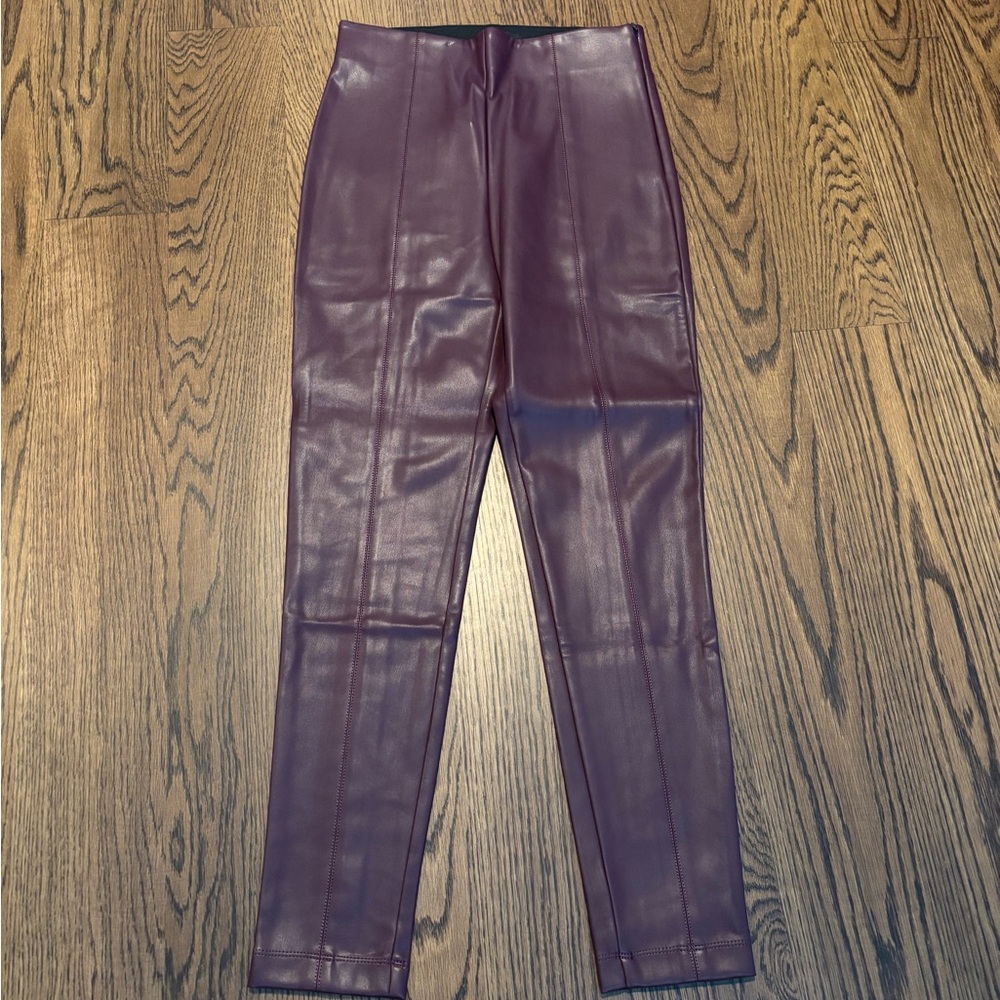 NWT Ann Taylor faux leather skinny pants